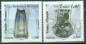 Франция, 2018, Художественное стекло, 2 марки Франция, 2018, Художественное стекло, 2 марки